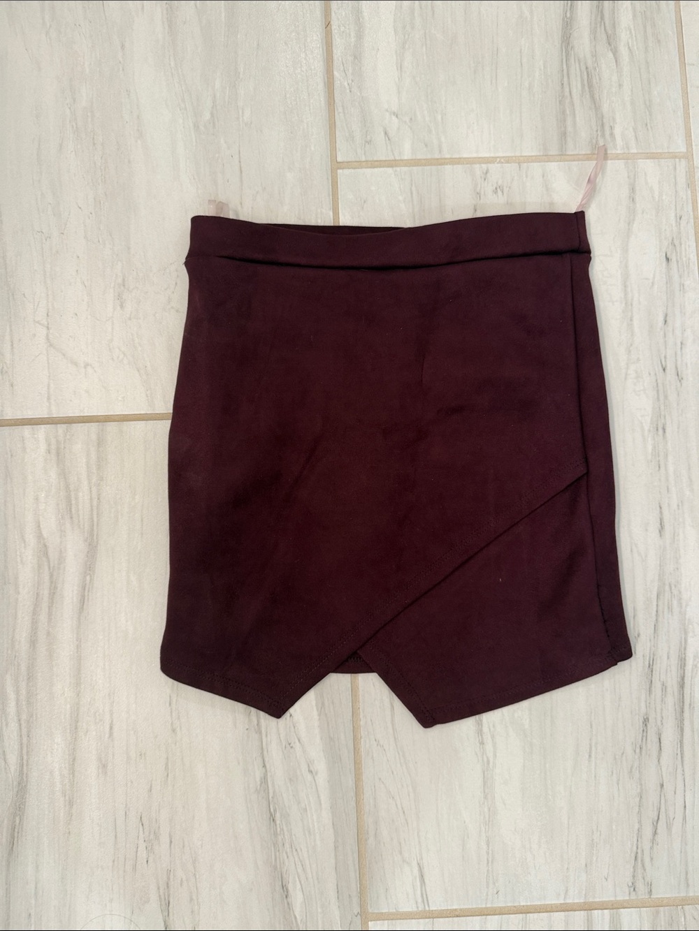 Women’s purple Wrap-Front Mini Skirt